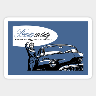 1950 BEAUTY ON DUTY - advert Magnet